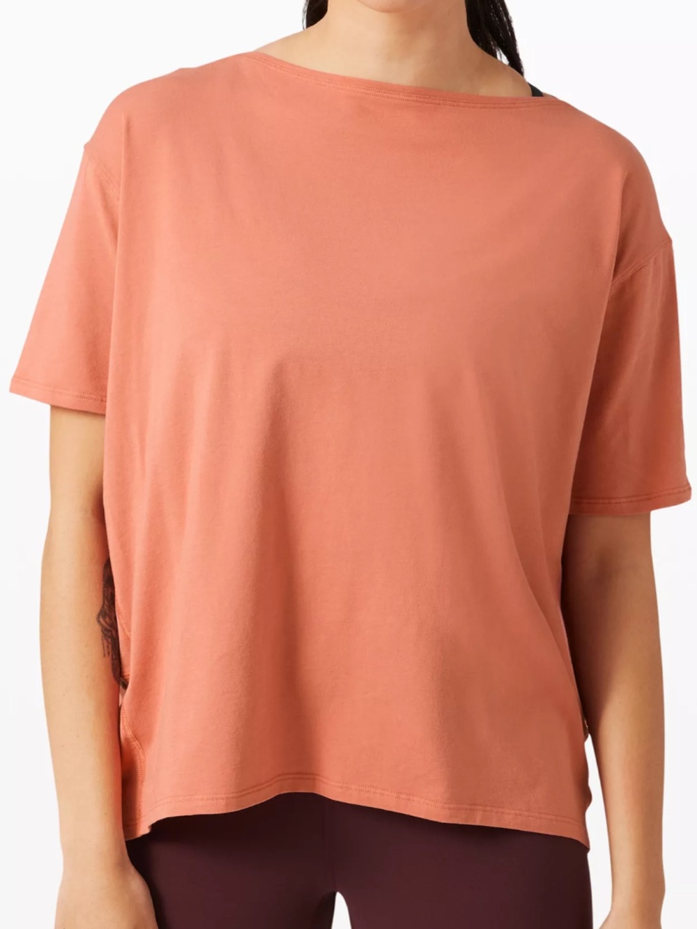 Lululemon Back in Action Relaxed Short-Sleeve Top in Dusty Rose